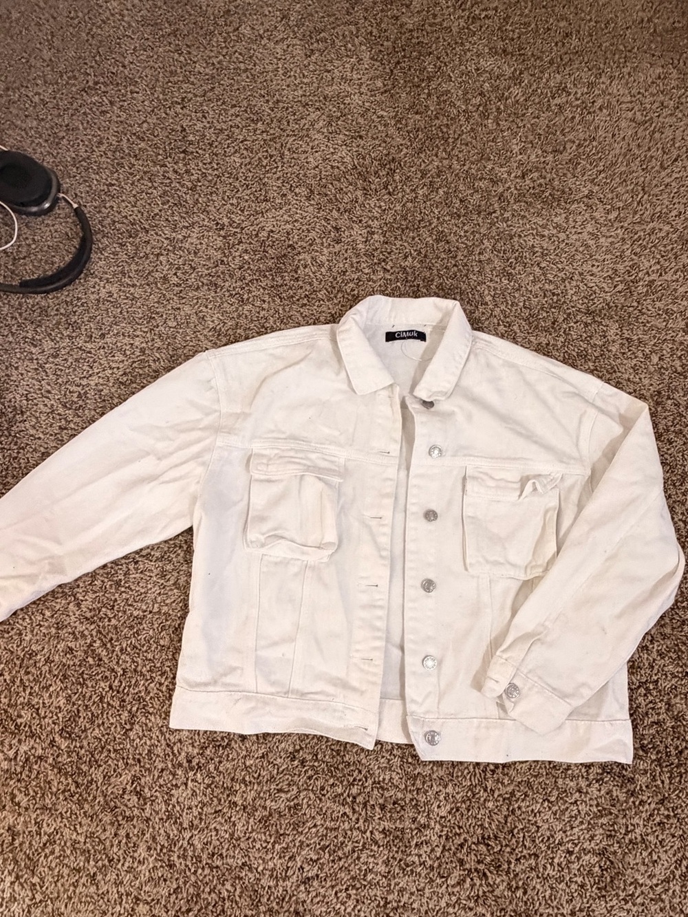 Blank NYC Off-White Denim Jacket